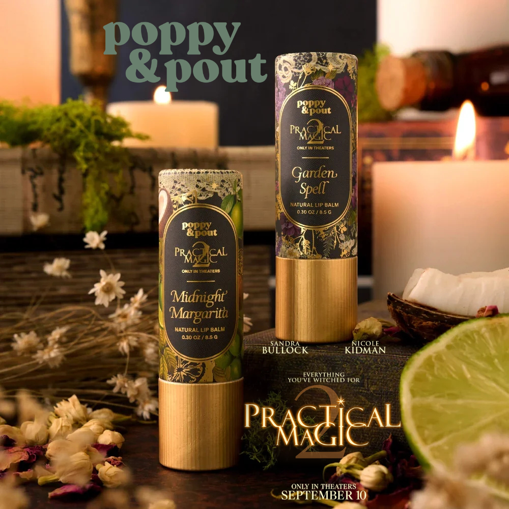 Poppy & Pout × Practical Magic 2 lip balm duo